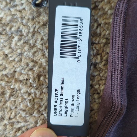 Oner Active Effortless Leggings Plum Brown NWT - Picture 6 of 10
